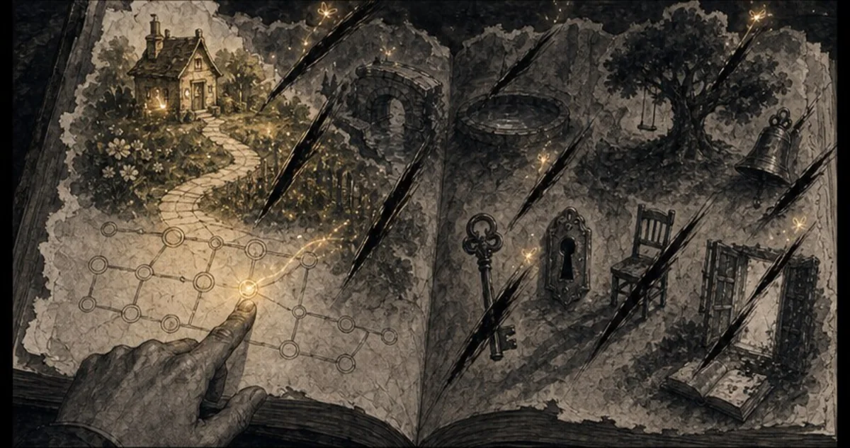 Glimmers returning to mend a wounded story.